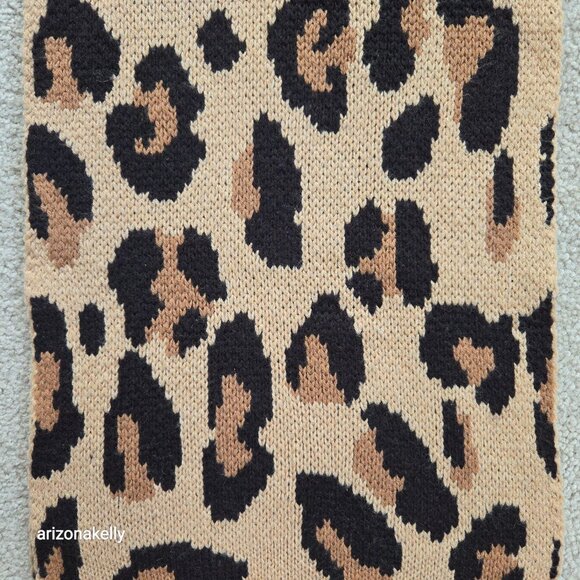 NWT Demylee x J. Crew Wool Leopard Print Scarf - Picture 3 of 16